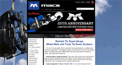 Desktop Screenshot of macscustomtiedowns.com