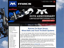 Tablet Screenshot of macscustomtiedowns.com